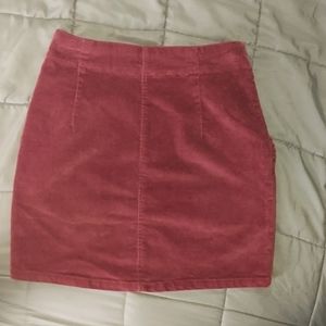 Wild fable corduroy burgundy mini skirt